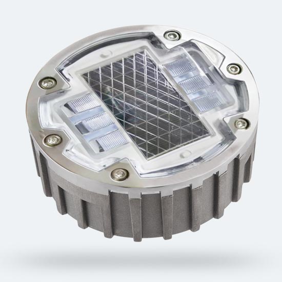 solar road stud with 6 screws